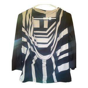 Chico’s Geometric Drape Top